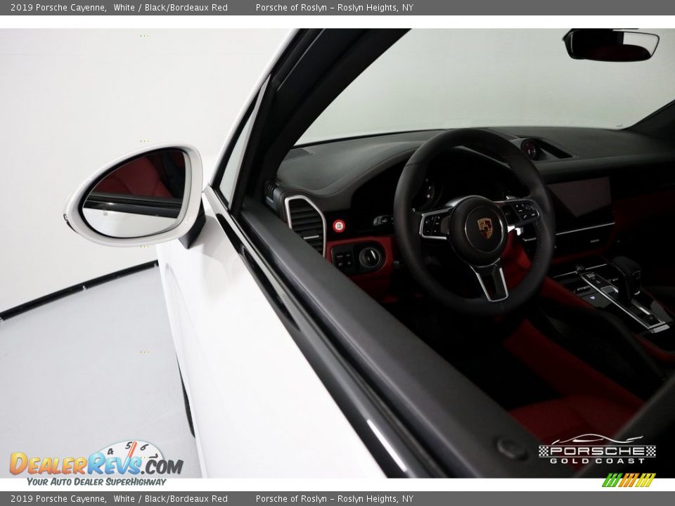 2019 Porsche Cayenne White / Black/Bordeaux Red Photo #12