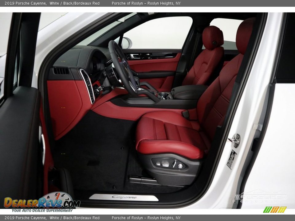2019 Porsche Cayenne White / Black/Bordeaux Red Photo #14