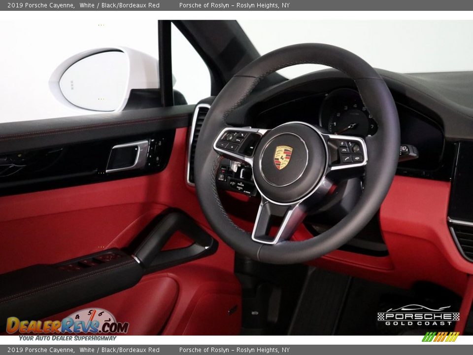 2019 Porsche Cayenne White / Black/Bordeaux Red Photo #16
