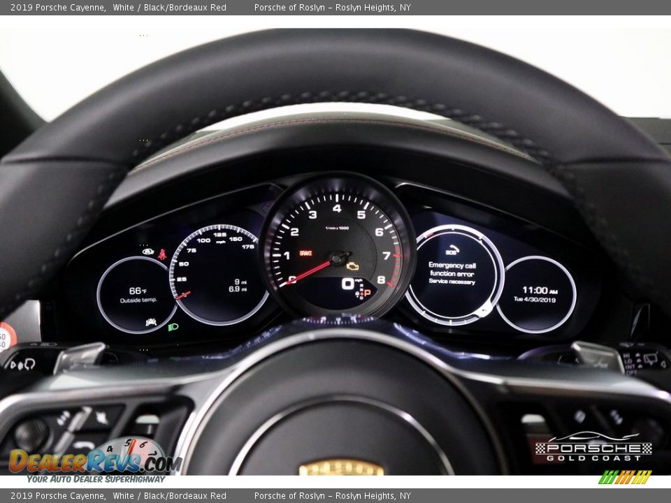 2019 Porsche Cayenne White / Black/Bordeaux Red Photo #19