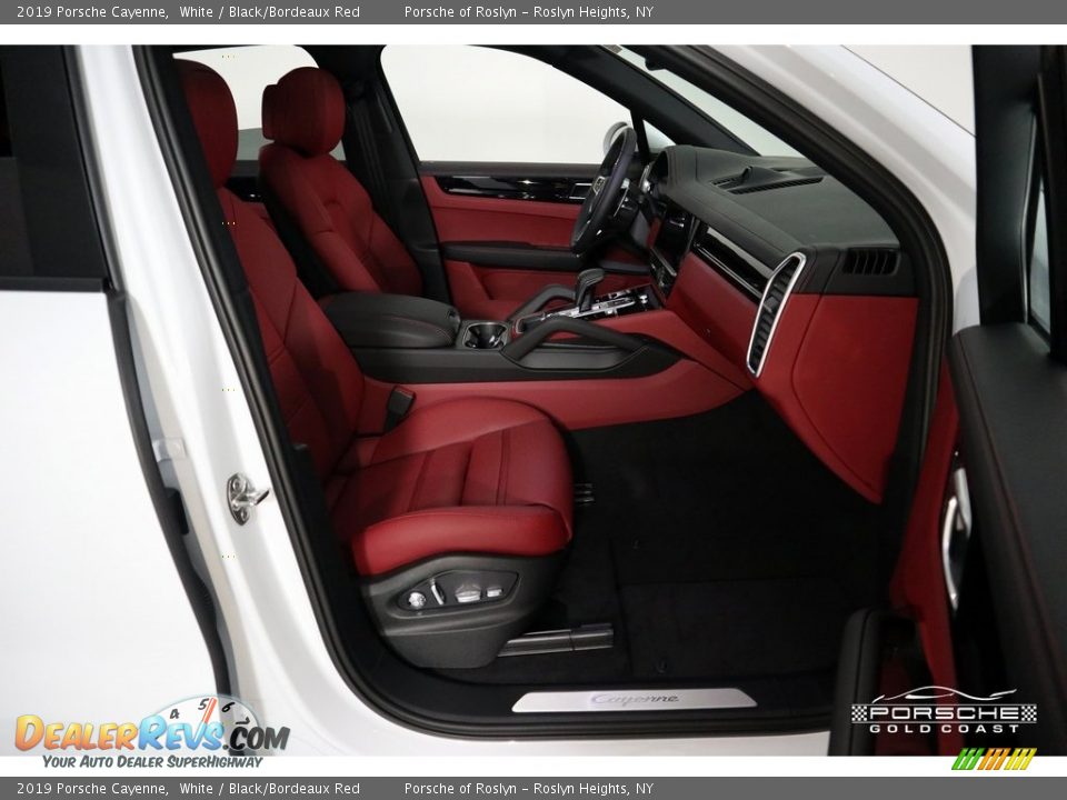 2019 Porsche Cayenne White / Black/Bordeaux Red Photo #22