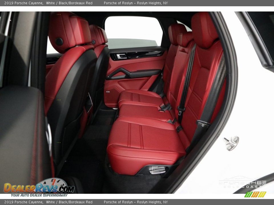 2019 Porsche Cayenne White / Black/Bordeaux Red Photo #24