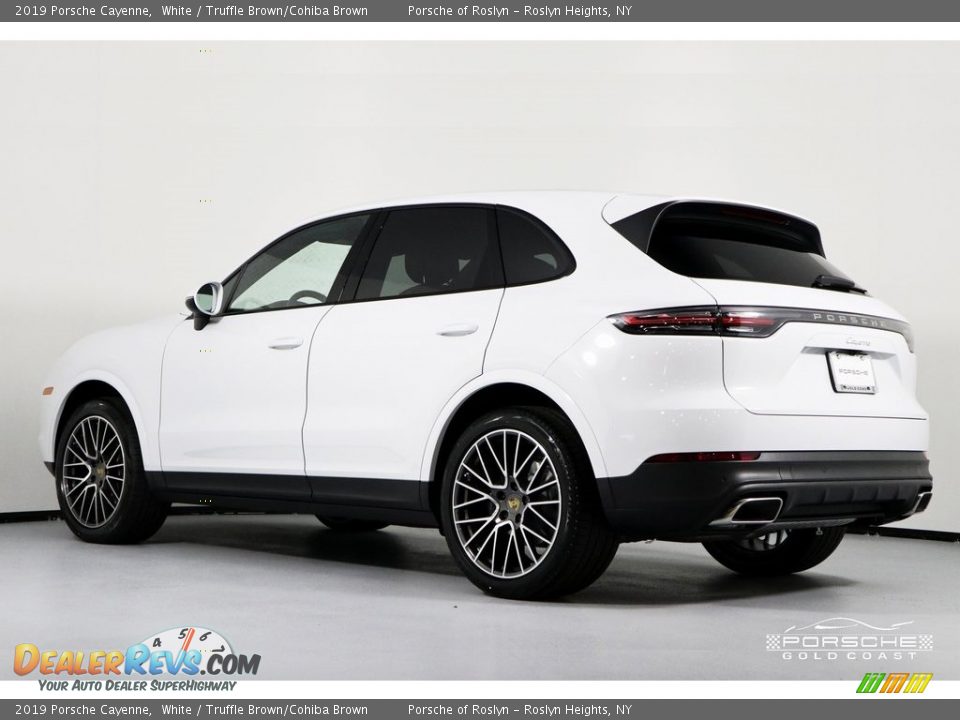 2019 Porsche Cayenne White / Truffle Brown/Cohiba Brown Photo #4