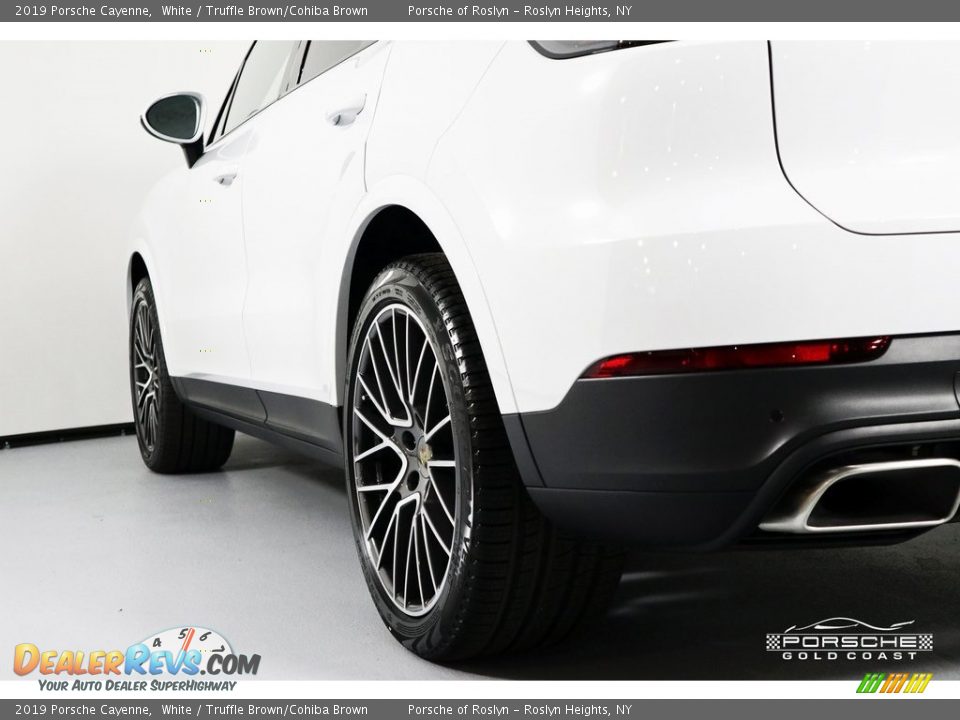 2019 Porsche Cayenne White / Truffle Brown/Cohiba Brown Photo #5