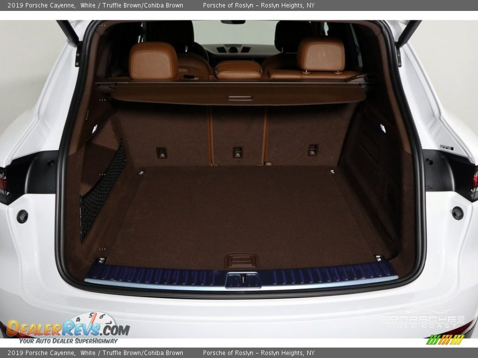 2019 Porsche Cayenne White / Truffle Brown/Cohiba Brown Photo #8