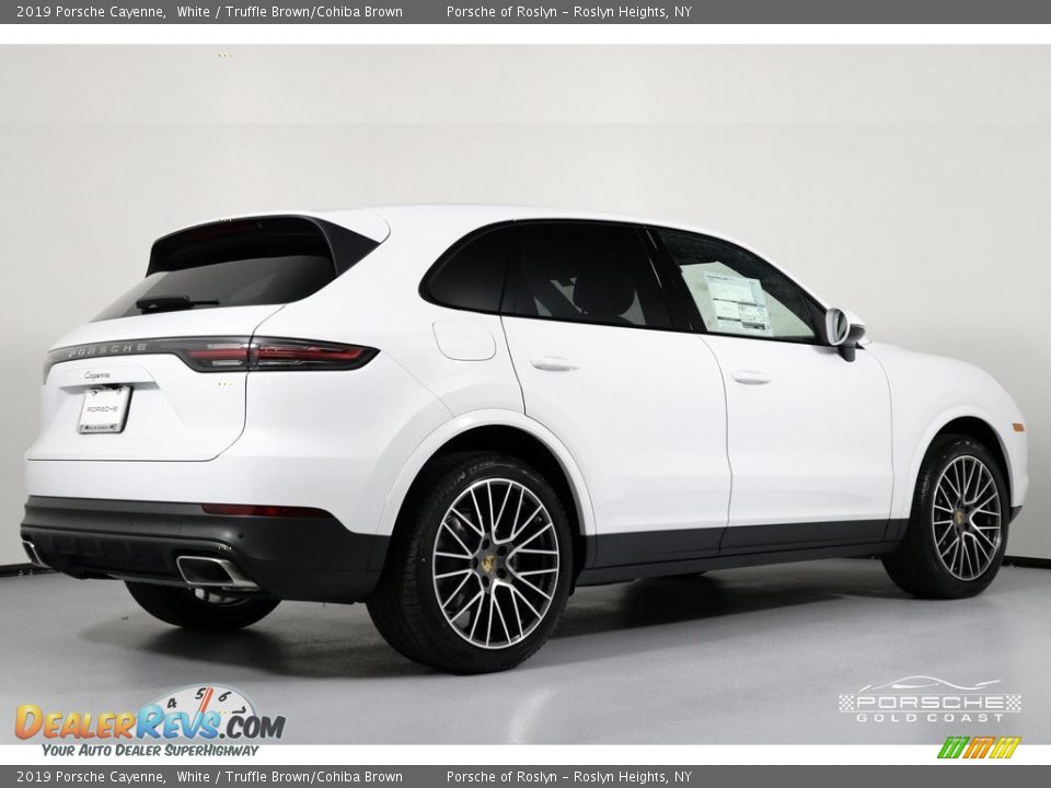 2019 Porsche Cayenne White / Truffle Brown/Cohiba Brown Photo #9