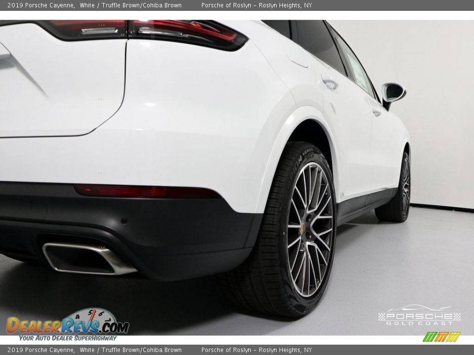 2019 Porsche Cayenne White / Truffle Brown/Cohiba Brown Photo #10