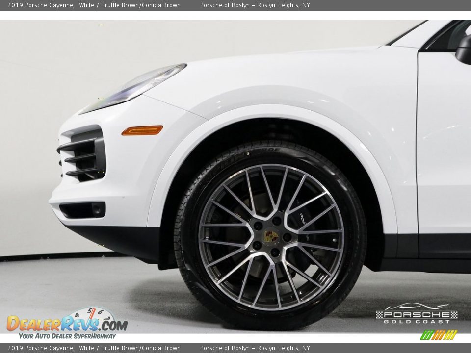 2019 Porsche Cayenne White / Truffle Brown/Cohiba Brown Photo #11