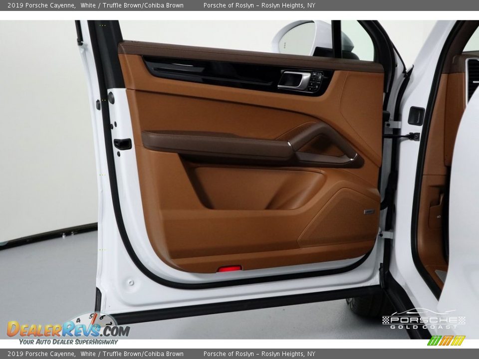 2019 Porsche Cayenne White / Truffle Brown/Cohiba Brown Photo #12