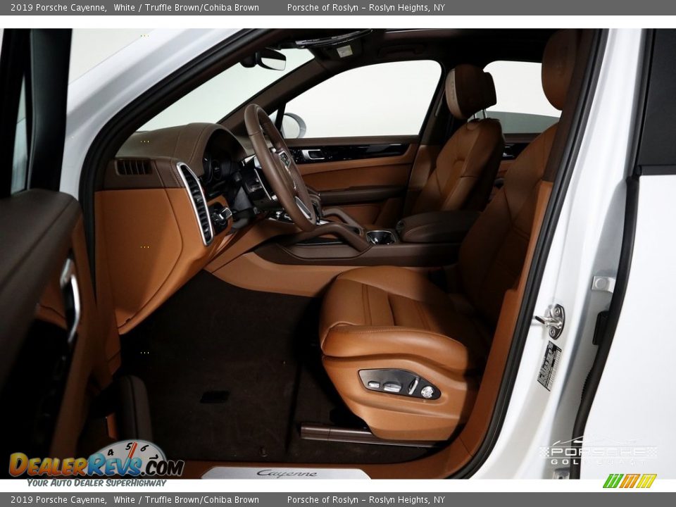 2019 Porsche Cayenne White / Truffle Brown/Cohiba Brown Photo #13