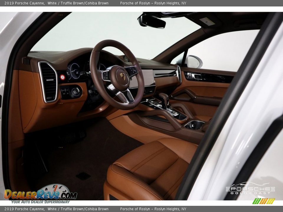 2019 Porsche Cayenne White / Truffle Brown/Cohiba Brown Photo #14