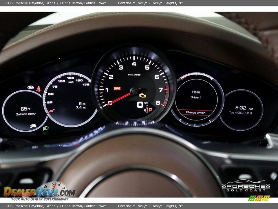 2019 Porsche Cayenne White / Truffle Brown/Cohiba Brown Photo #18