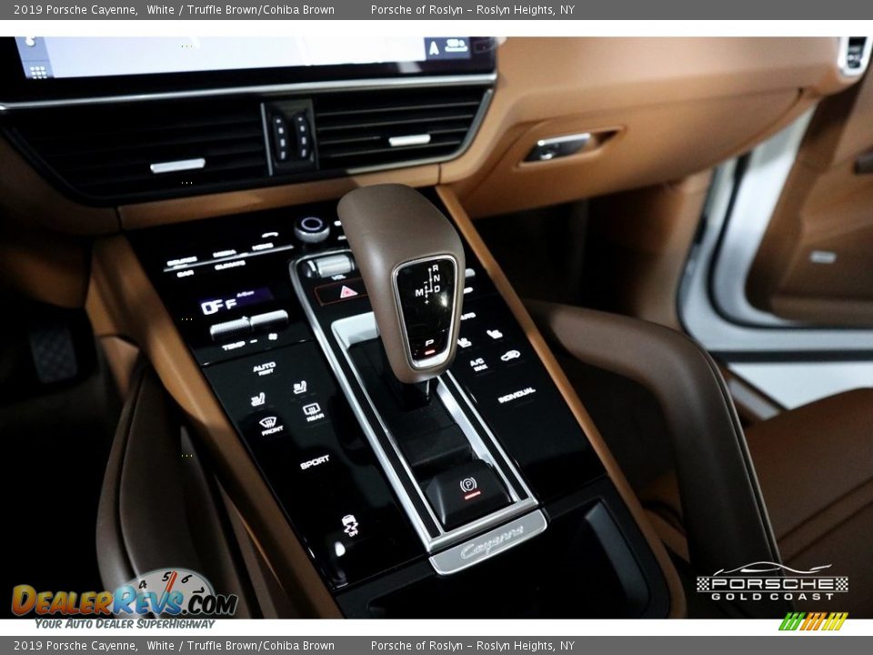 2019 Porsche Cayenne White / Truffle Brown/Cohiba Brown Photo #21
