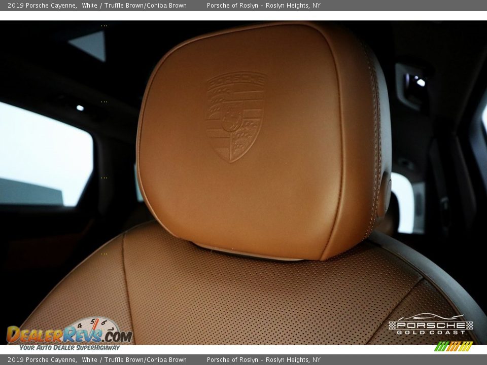 2019 Porsche Cayenne White / Truffle Brown/Cohiba Brown Photo #23