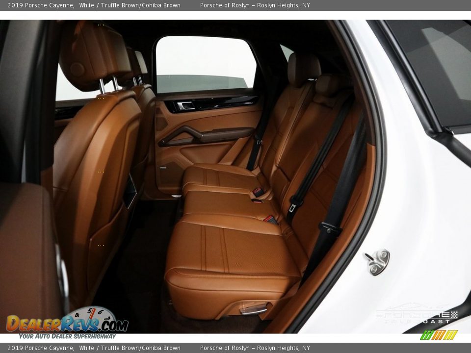 2019 Porsche Cayenne White / Truffle Brown/Cohiba Brown Photo #27