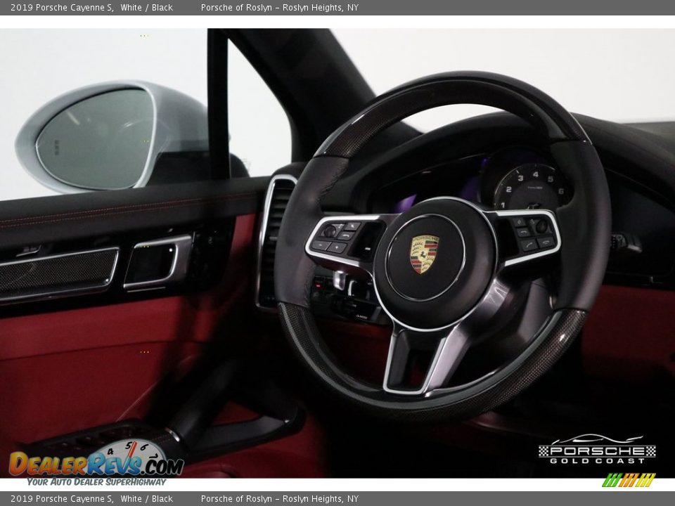 2019 Porsche Cayenne S White / Black Photo #16