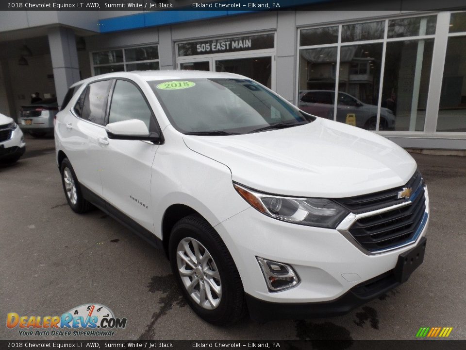 2018 Chevrolet Equinox LT AWD Summit White / Jet Black Photo #2