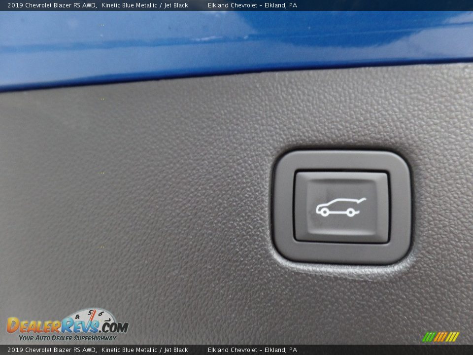 2019 Chevrolet Blazer RS AWD Kinetic Blue Metallic / Jet Black Photo #34