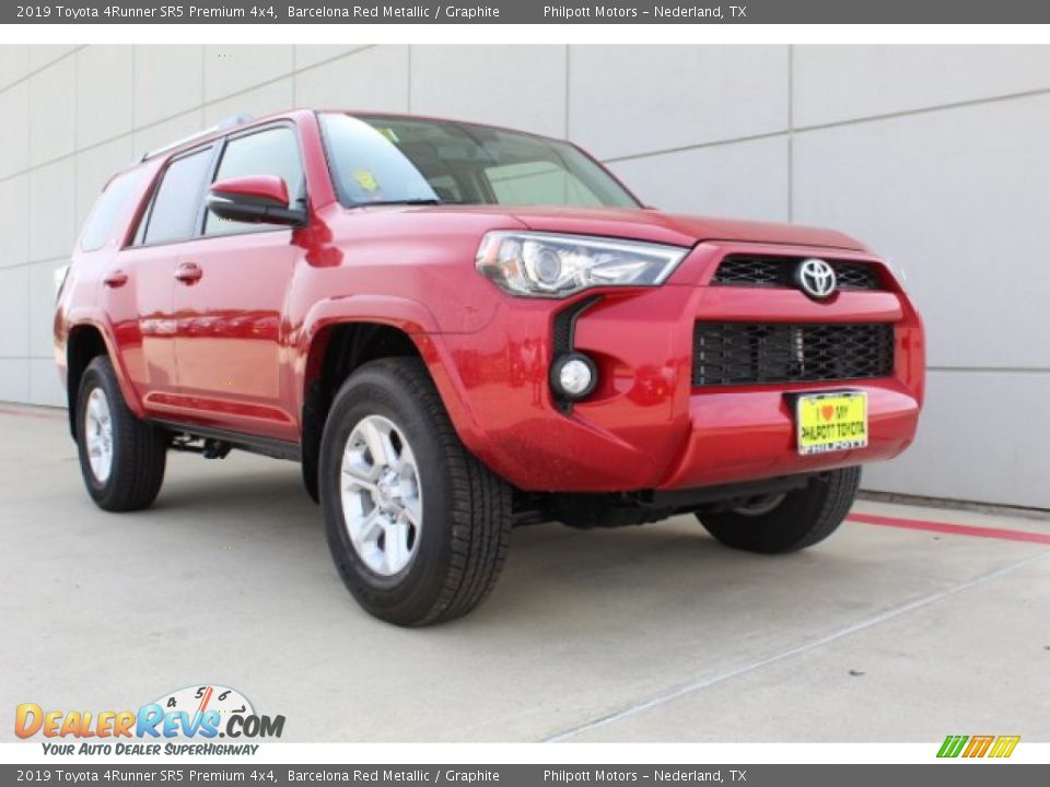 2019 Toyota 4Runner SR5 Premium 4x4 Barcelona Red Metallic / Graphite Photo #2