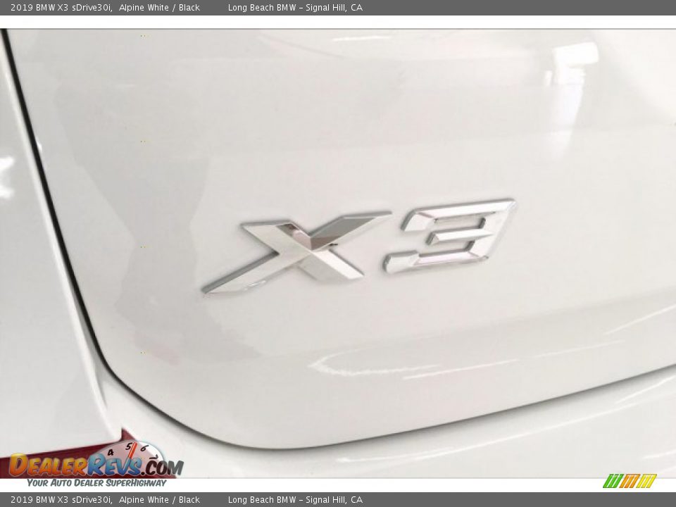 2019 BMW X3 sDrive30i Alpine White / Black Photo #7