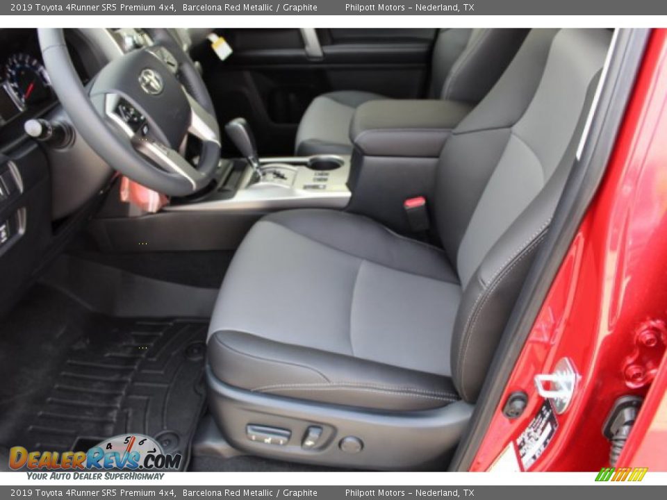 2019 Toyota 4Runner SR5 Premium 4x4 Barcelona Red Metallic / Graphite Photo #10