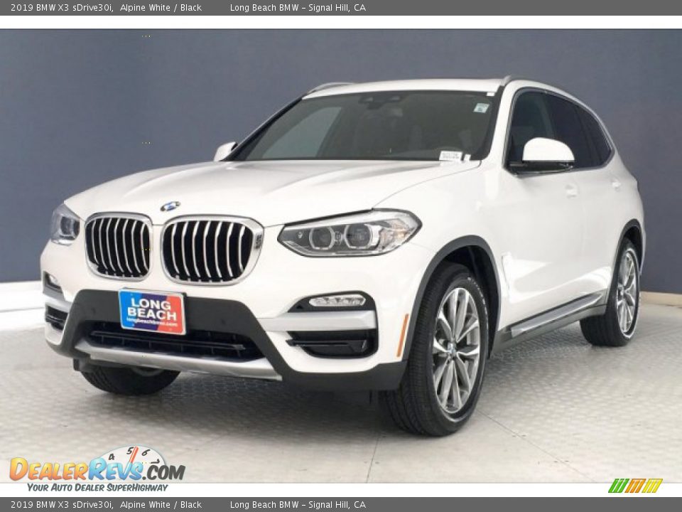 2019 BMW X3 sDrive30i Alpine White / Black Photo #12