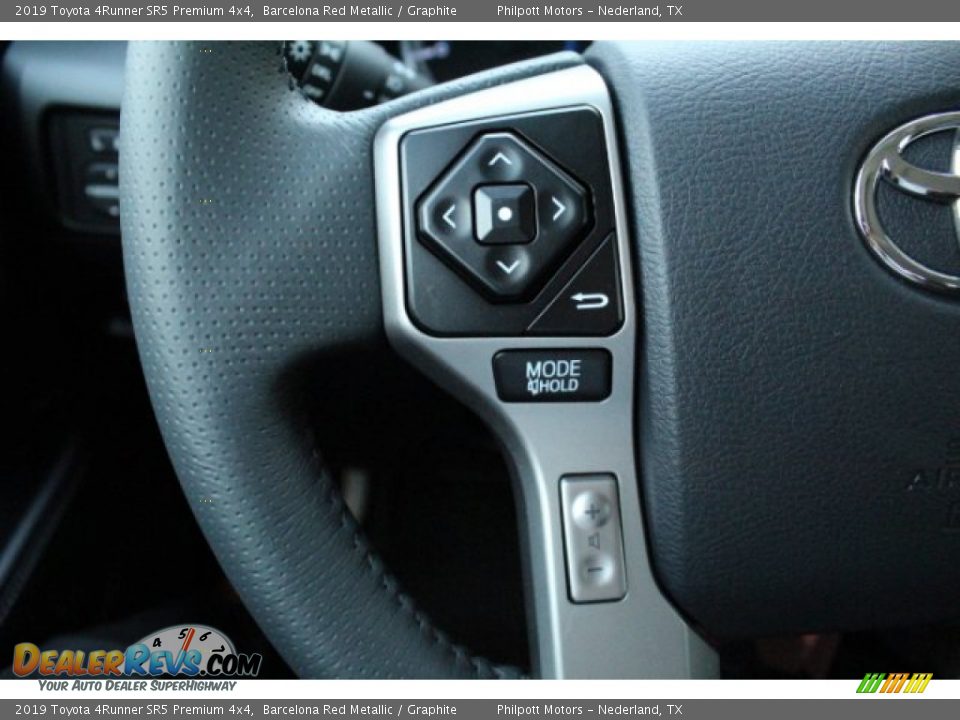 2019 Toyota 4Runner SR5 Premium 4x4 Barcelona Red Metallic / Graphite Photo #14