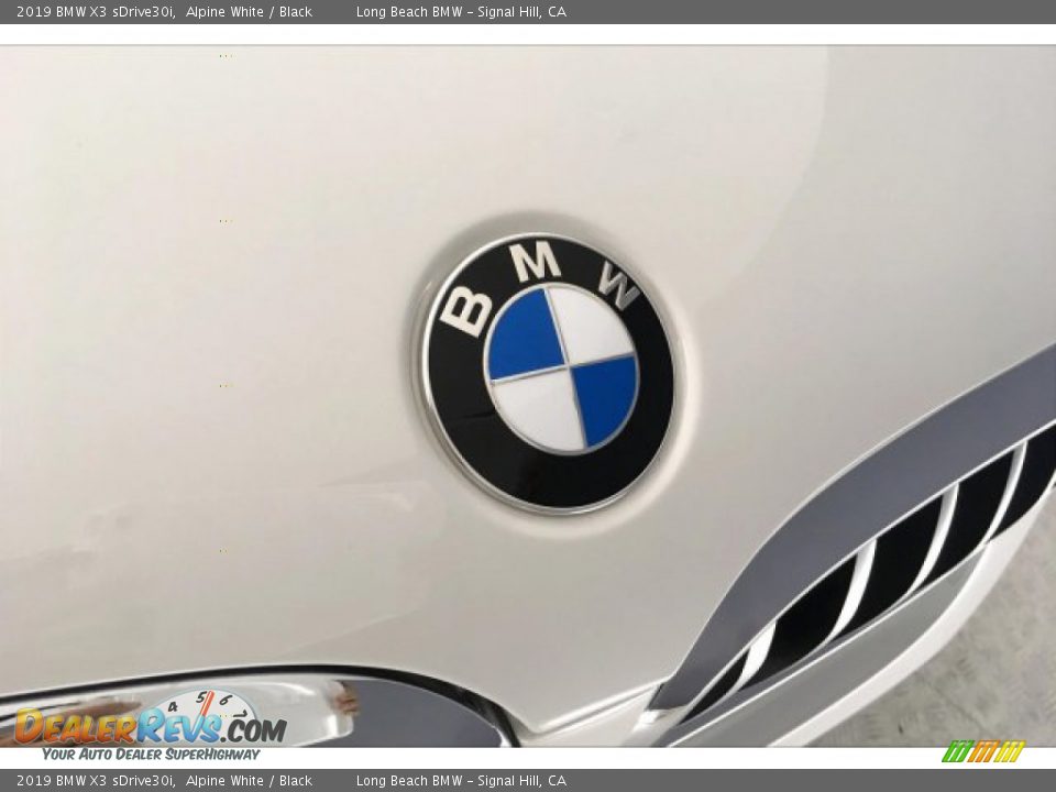 2019 BMW X3 sDrive30i Alpine White / Black Photo #29