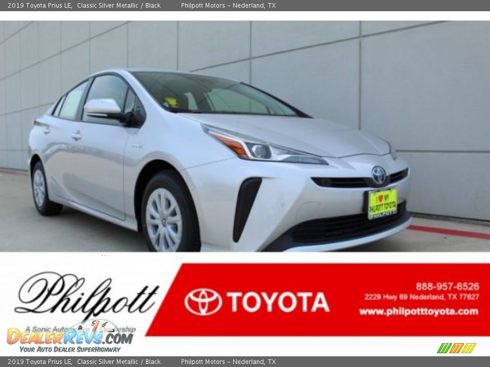 2019 Toyota Prius LE Classic Silver Metallic / Black Photo #1