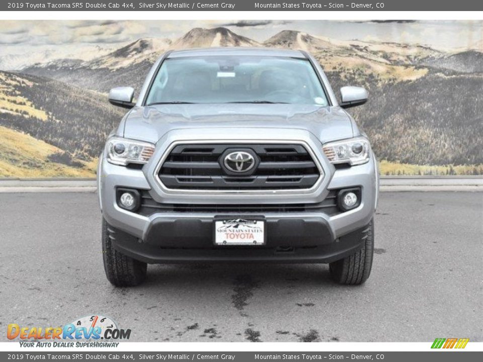 2019 Toyota Tacoma SR5 Double Cab 4x4 Silver Sky Metallic / Cement Gray Photo #2