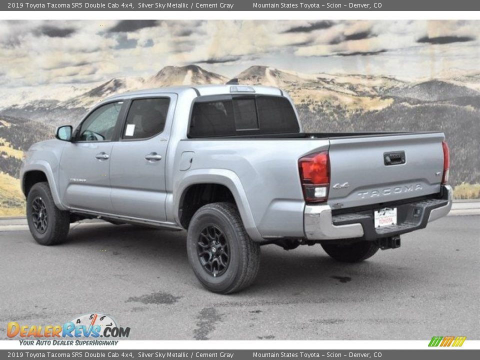 2019 Toyota Tacoma SR5 Double Cab 4x4 Silver Sky Metallic / Cement Gray Photo #3
