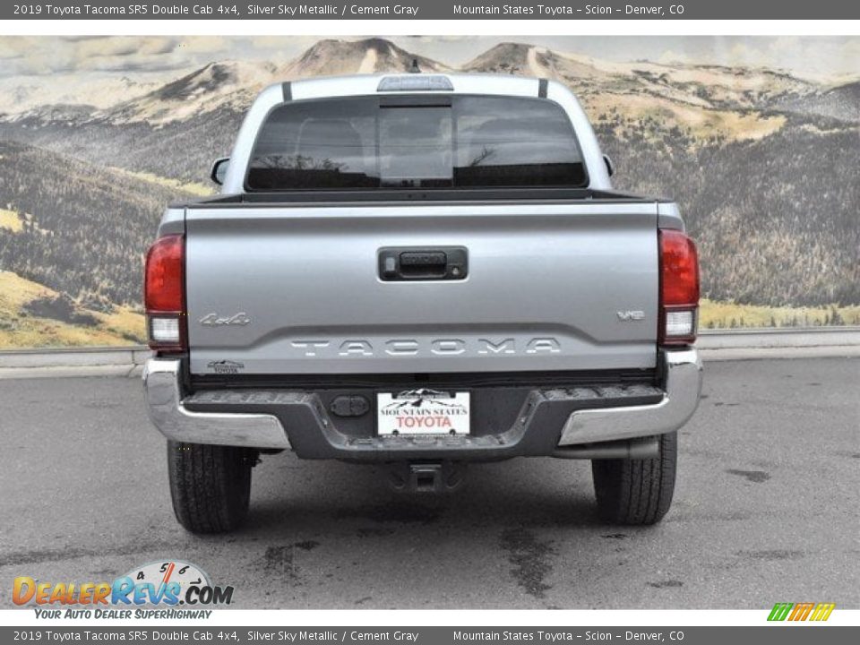 2019 Toyota Tacoma SR5 Double Cab 4x4 Silver Sky Metallic / Cement Gray Photo #4