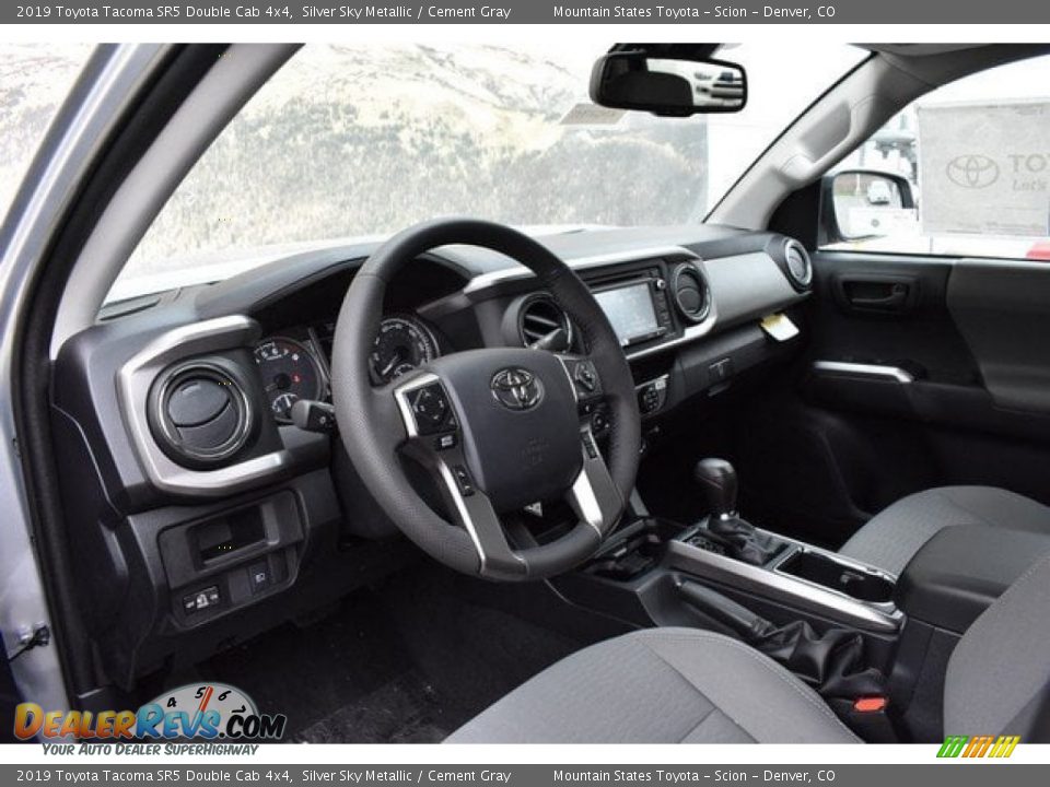 2019 Toyota Tacoma SR5 Double Cab 4x4 Silver Sky Metallic / Cement Gray Photo #5
