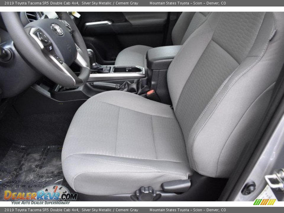 2019 Toyota Tacoma SR5 Double Cab 4x4 Silver Sky Metallic / Cement Gray Photo #6
