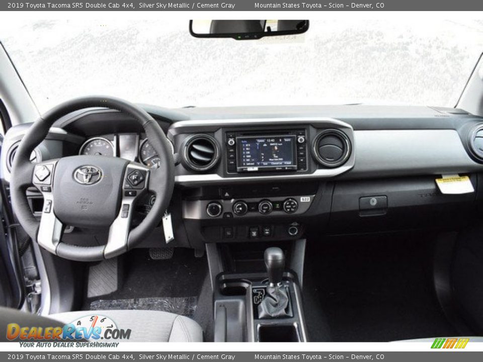 2019 Toyota Tacoma SR5 Double Cab 4x4 Silver Sky Metallic / Cement Gray Photo #7