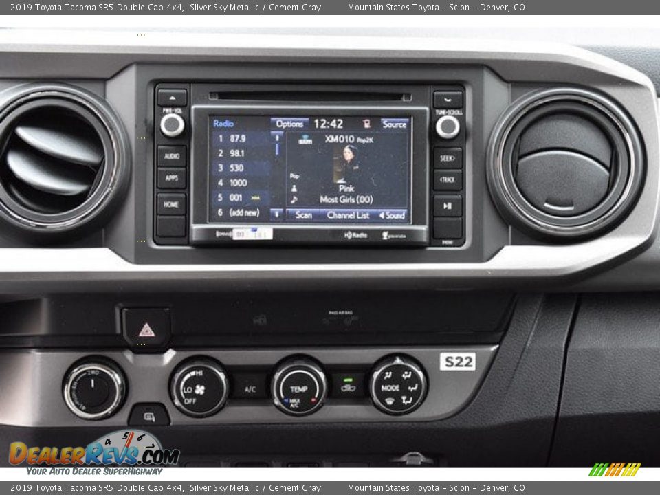 2019 Toyota Tacoma SR5 Double Cab 4x4 Silver Sky Metallic / Cement Gray Photo #8