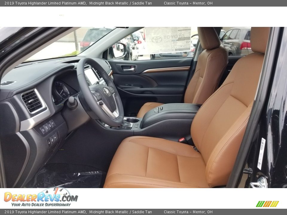 Saddle Tan Interior - 2019 Toyota Highlander Limited Platinum AWD Photo #2