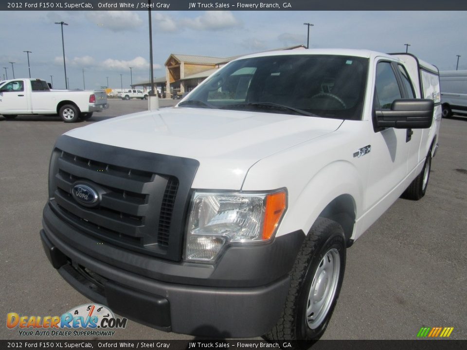 2012 Ford F150 XL SuperCab Oxford White / Steel Gray Photo #1