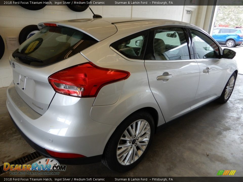 2018 Ford Focus Titanium Hatch Ingot Silver / Medium Soft Ceramic Photo #4