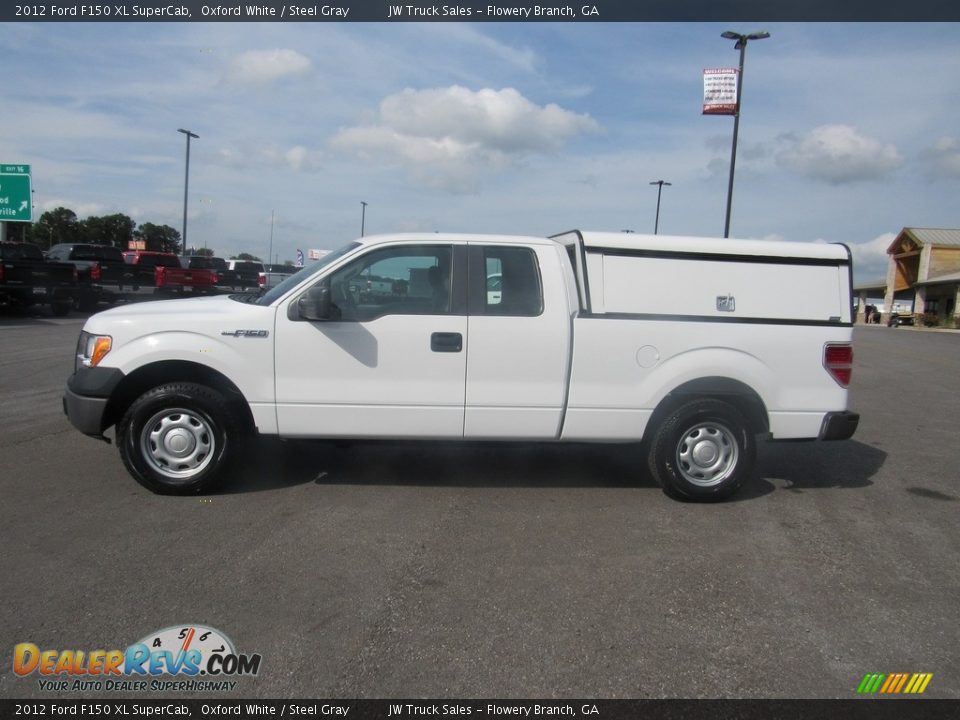 2012 Ford F150 XL SuperCab Oxford White / Steel Gray Photo #2