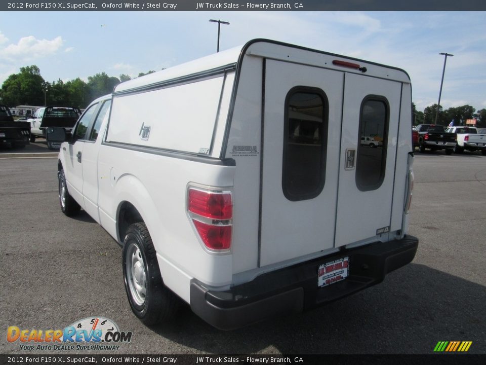 2012 Ford F150 XL SuperCab Oxford White / Steel Gray Photo #3