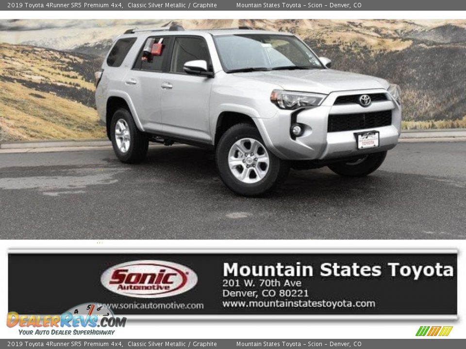 2019 Toyota 4Runner SR5 Premium 4x4 Classic Silver Metallic / Graphite Photo #1