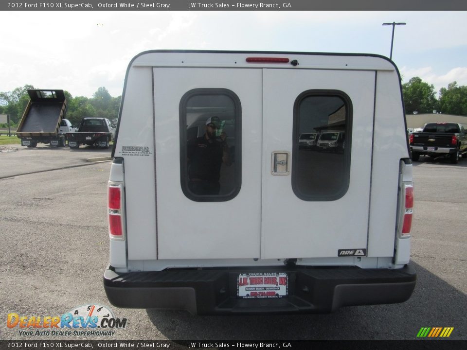 2012 Ford F150 XL SuperCab Oxford White / Steel Gray Photo #4