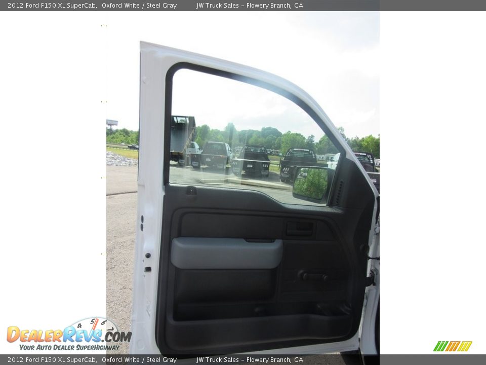 2012 Ford F150 XL SuperCab Oxford White / Steel Gray Photo #9