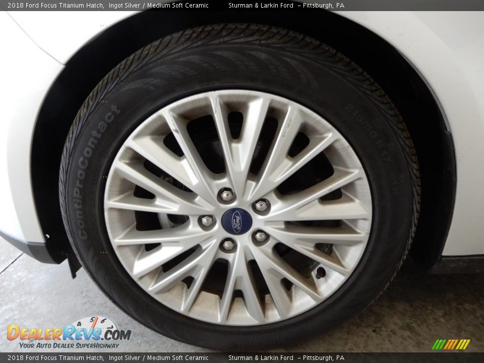 2018 Ford Focus Titanium Hatch Ingot Silver / Medium Soft Ceramic Photo #13