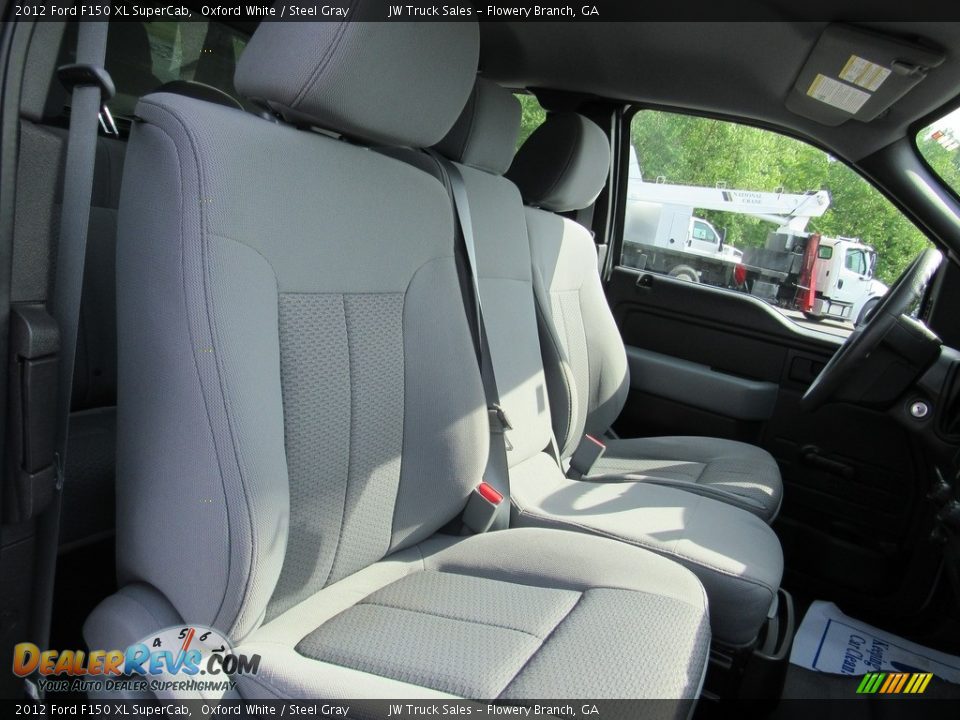 2012 Ford F150 XL SuperCab Oxford White / Steel Gray Photo #17