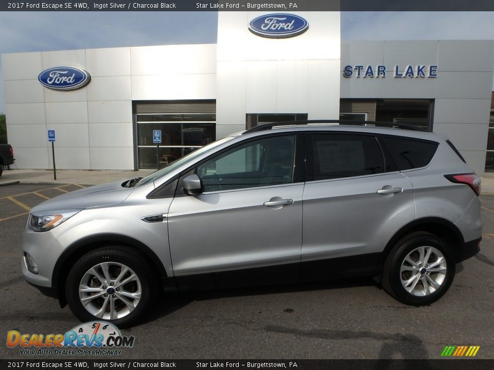 2017 Ford Escape SE 4WD Ingot Silver / Charcoal Black Photo #1