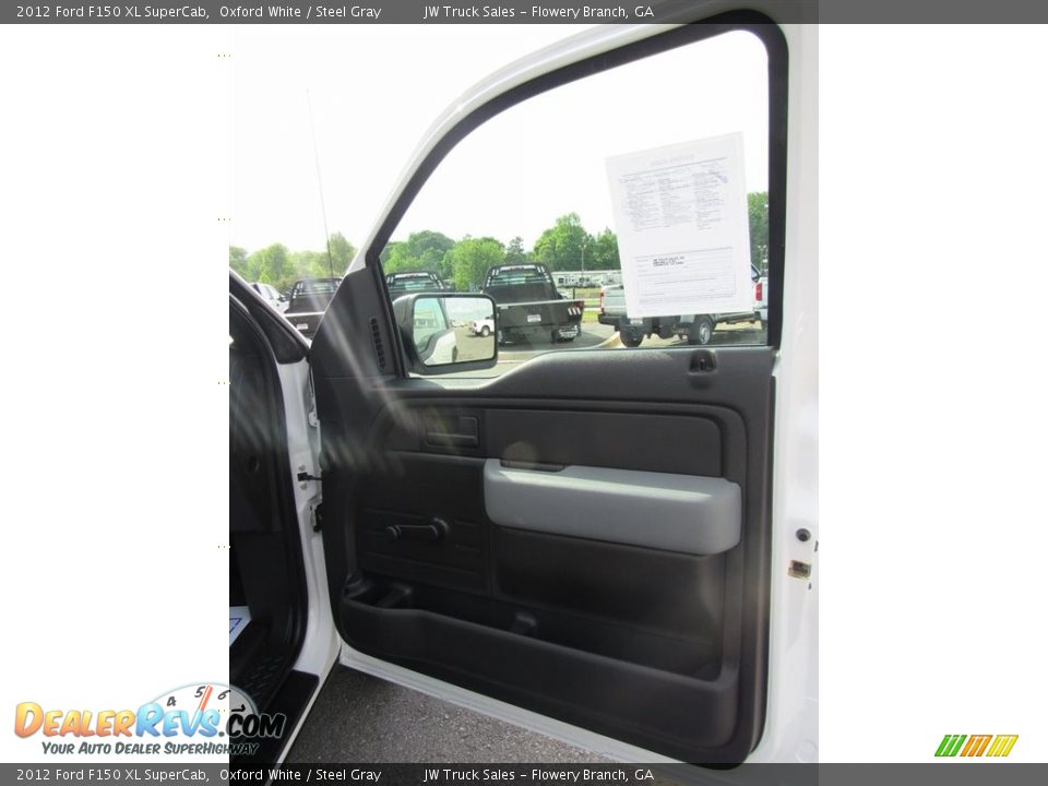 2012 Ford F150 XL SuperCab Oxford White / Steel Gray Photo #20