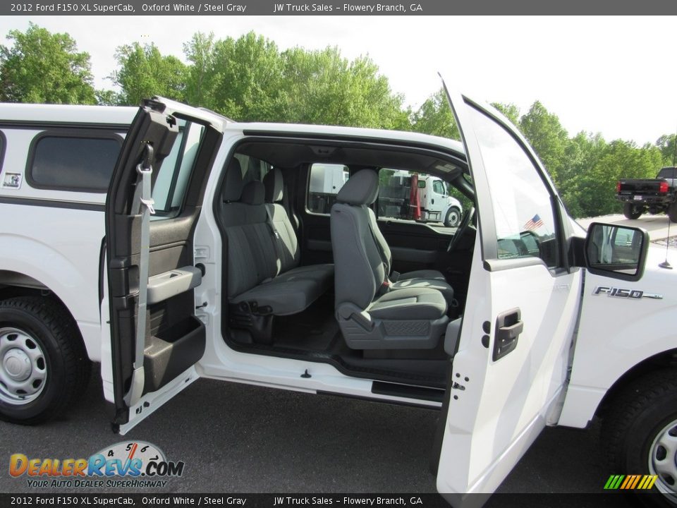 2012 Ford F150 XL SuperCab Oxford White / Steel Gray Photo #21