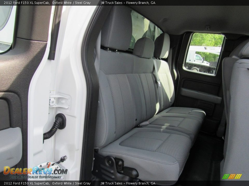 2012 Ford F150 XL SuperCab Oxford White / Steel Gray Photo #22